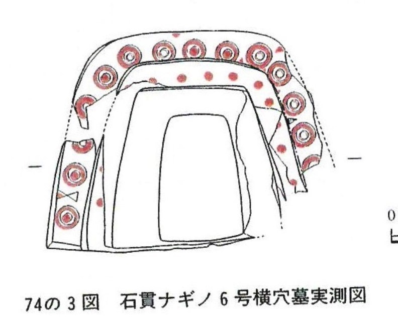 石貫ナギノ6号横穴墓実測図